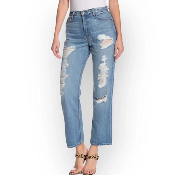 GRLFRND Rhea Straight Leg Jeans in Easy  Feeling 25 - Picture 2 of 11